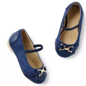 JACK AND JANIE SUEDE BRIDLE BIT BALLET FLAT SIZE 8